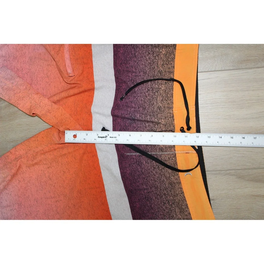Hurley Phantom Men's Board Shorts Orange Purple Striped Sunset Swim‎ Trunks 1502
